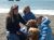 Jessica, Jamie and Nicole with Shasta and Ben at the beach